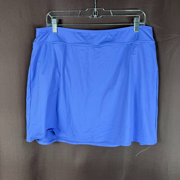 Lands'‎ End Women's 2-14, 4-14W LONG Purple Swim Bottom Skirt Skort - Picture 1 of 6